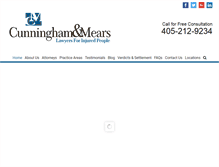 Tablet Screenshot of cunninghamandmears.com
